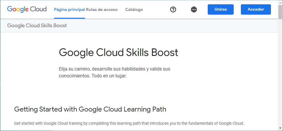 Google Cloud Skills Boost.